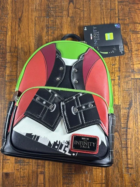 Loungefly Marvel Studios Guardians Galaxy Gamora 2022 GITD Cosplay Mini Backpack
