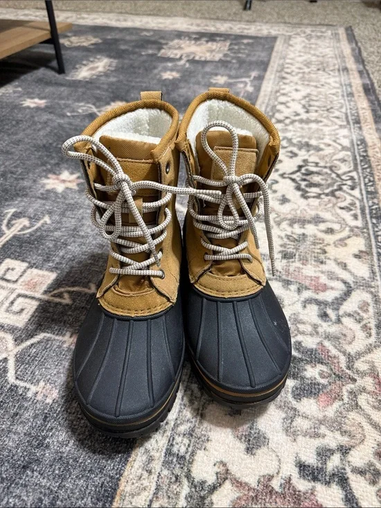 Serra Brown and Black Waterproof Winter Boots