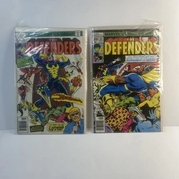 THE DEFENDERS #62 And #63. Very Good Condition. In Plastic Sleeve. Ships Free!‎