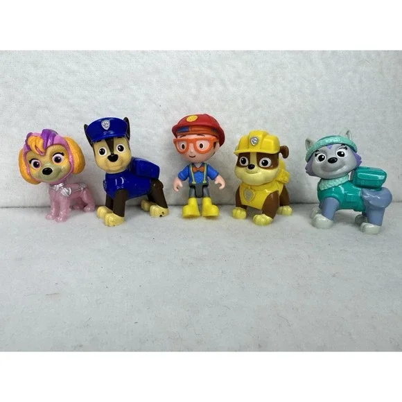 Paw Patrol Figure Lot Chase‎ Rubble Everest Skye Blippi Toys