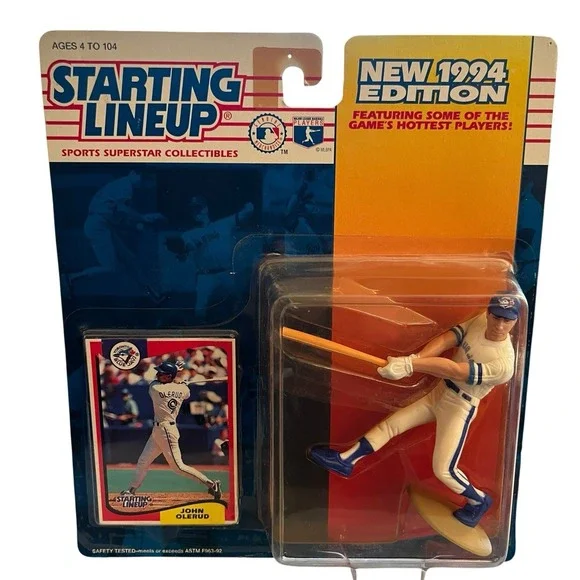 1994 Starting Lineup John Olerud Toronto BlueJays Action Figure Cards MLB 5