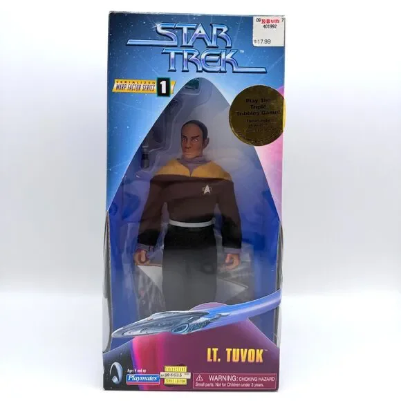 Star Trek Lt Tuvok Warp Factor Series 1 Action Figure 1997 Playmates New In Box