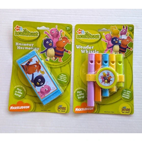 Backyardigans Toy Instruments Harmony Harmonica Wonder‎ Whistle Nickelodeon 2007