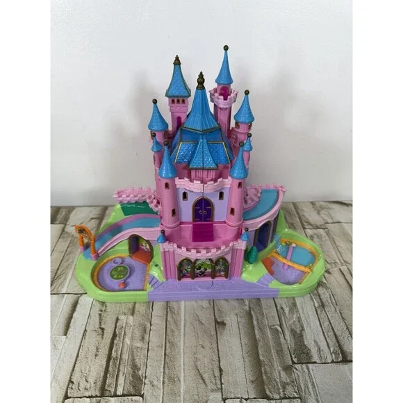 VTG Disney Magical Miniatures Magic Kingdom Castle Playset Polly Bluebird Mattel
