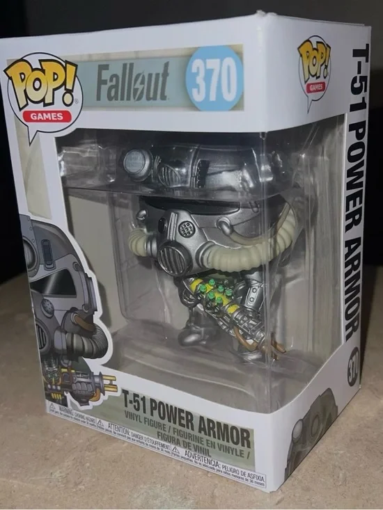 Funko Pop! Fallout T-51 Power Armor Vinyl Figure - Silver, Cream, Green, Yellow