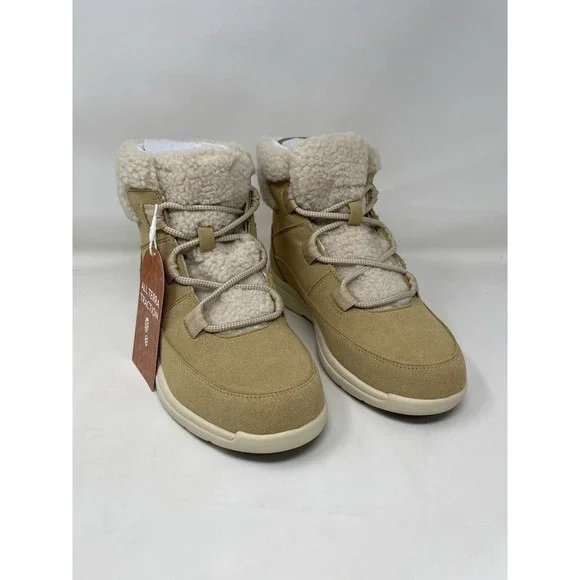 JBU Freeze Faux Fur Winter Boots Women's Size 8M Tan NEW All Terra Traction New*
