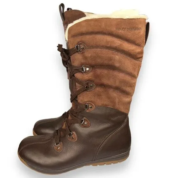Helly Hansen Skuld 4 Winter Waterproof Boots Brown Women's 9.5‎