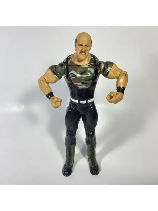 7” 2003 Jakks Pacific WWE / WWF Classic Superstars Sgt. Slaughter Figure
