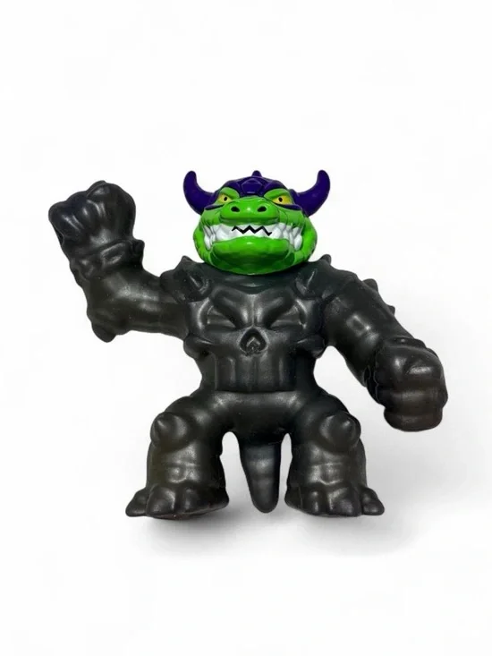 Heroes of Goo Jit Zu Stretch Strikers Deluxe Hero Rock Jaw Figure Tested & Works