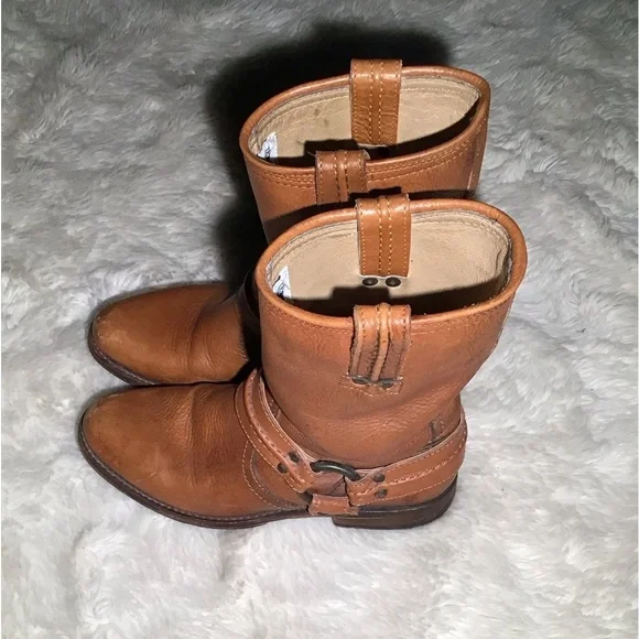 Frye brown womens leather riding boots size 6