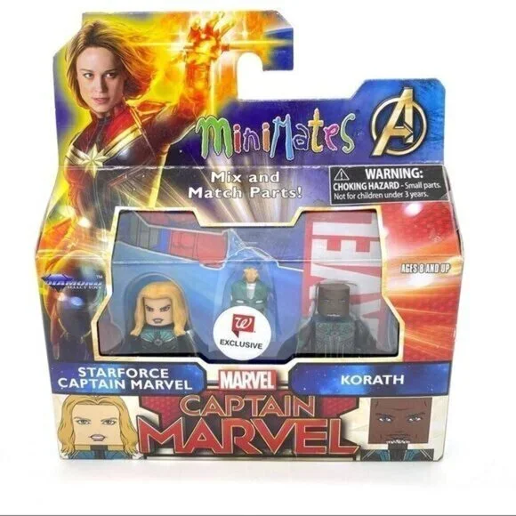 Marvel Minimates Captain Marvel Movie Series Starforce Captain Marvel & Korath