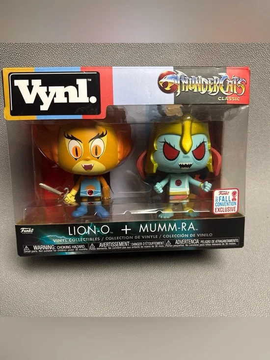 Funko Vynl. ThunderCats Lion-O & Mumm-Ra 2-Pack - Yellow, Blue, Red