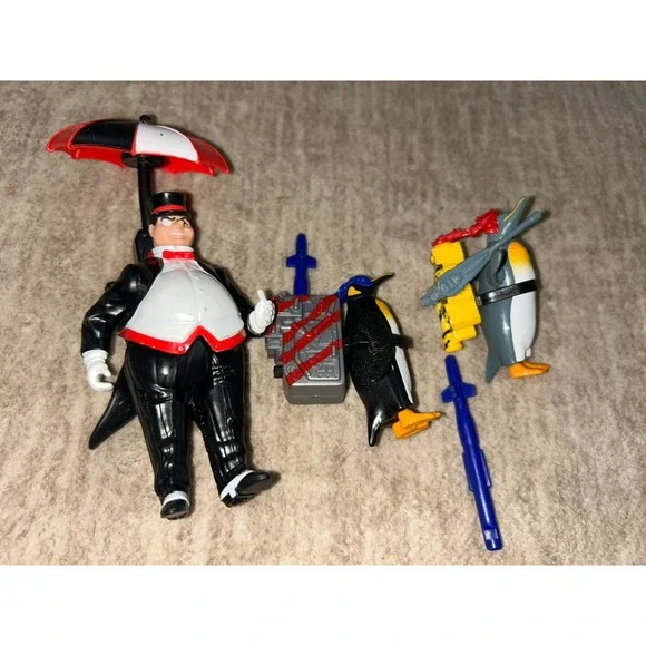 Vintage 1992 DC Kenner, The Penguin with 1991 Penguin Commandos