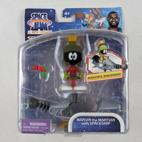 Space Jam A New Legacy Marvin the Martian with Spaceship Figure Sealed Toy