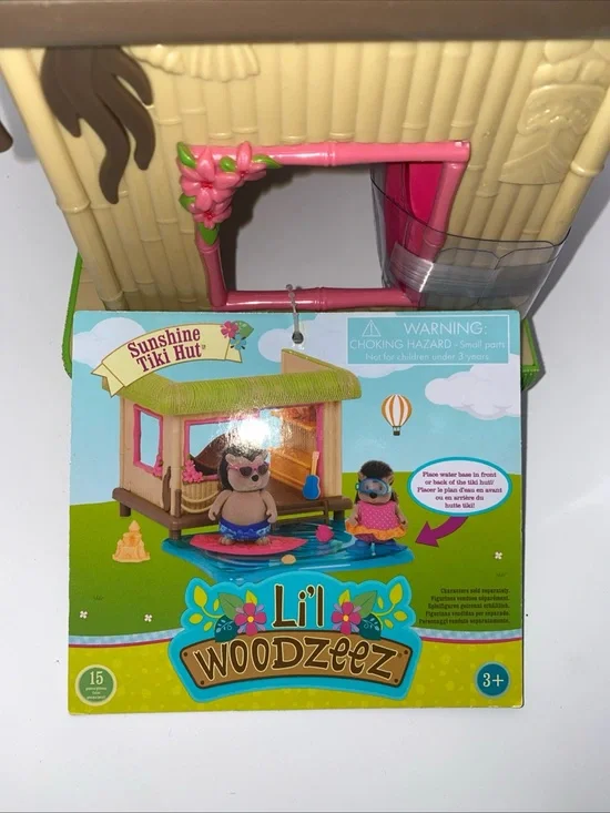 Sunshine Tiki Hut Playset - Pink and Tan