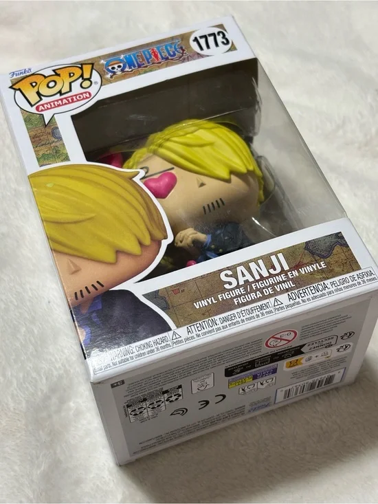 Funko Sanji Vinyl Figure One Piece – Yellow Hair with Pink Heart Eyes