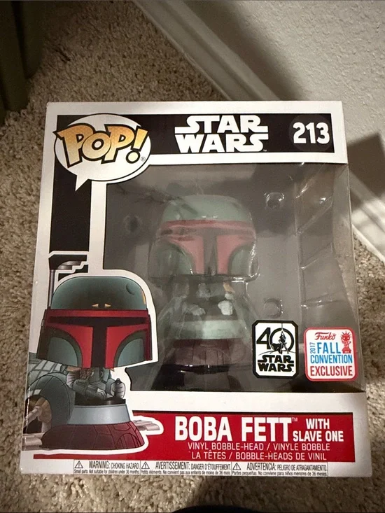 Funko Boba Fett Pop! Vinyl in Teal and Red