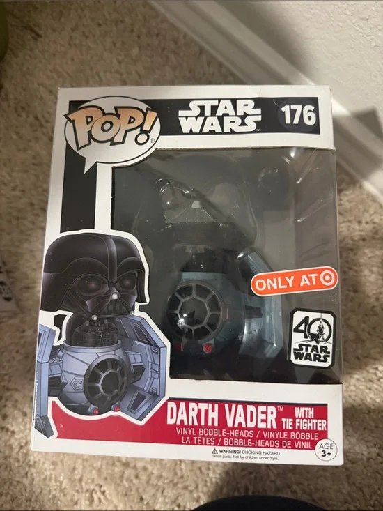 Funko Darth Vader with TIE Fighter - Black, Gray, Blue