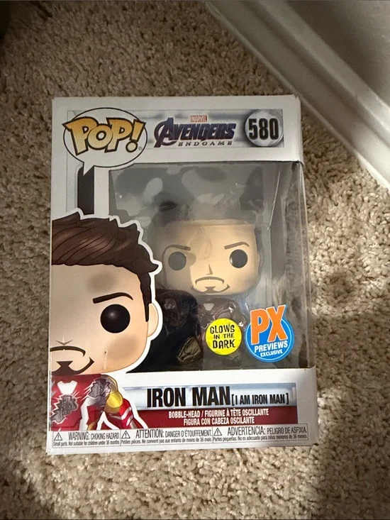 Funko Iron Man Red and Gold Glow PX Previews Exclusive