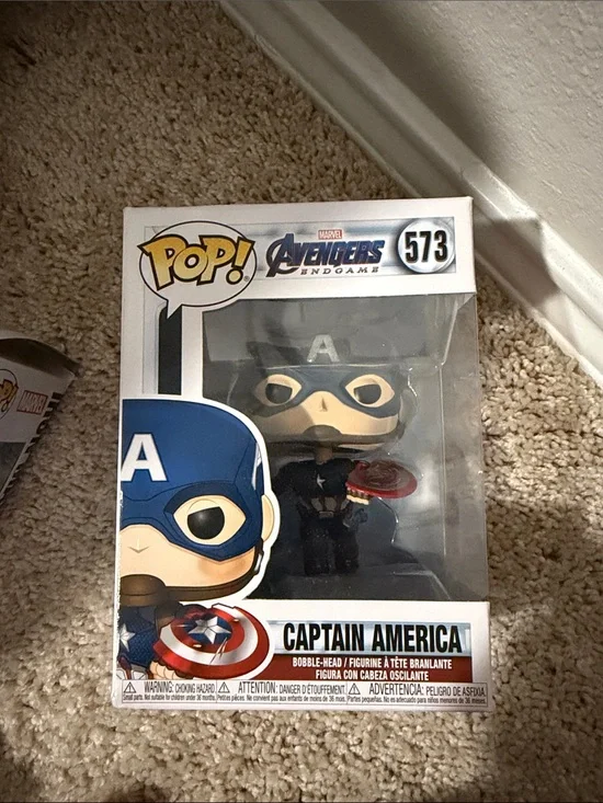 Funko Captain America Pop! Vinyl Figure - Blue & Red