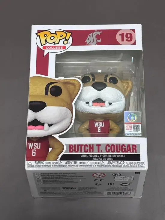 BUTCH T COUGAR Funko Mascots Pop! Vinyl (Washington State University) #19 New