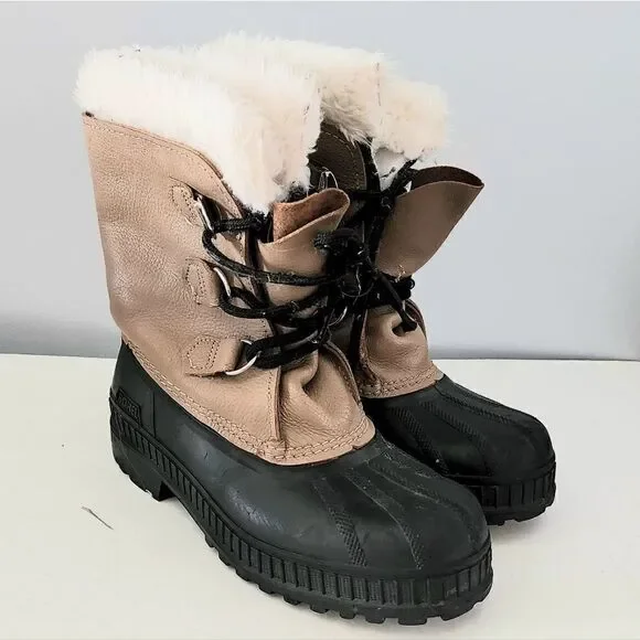 Sorel women's boots size 6 winter snow lace up