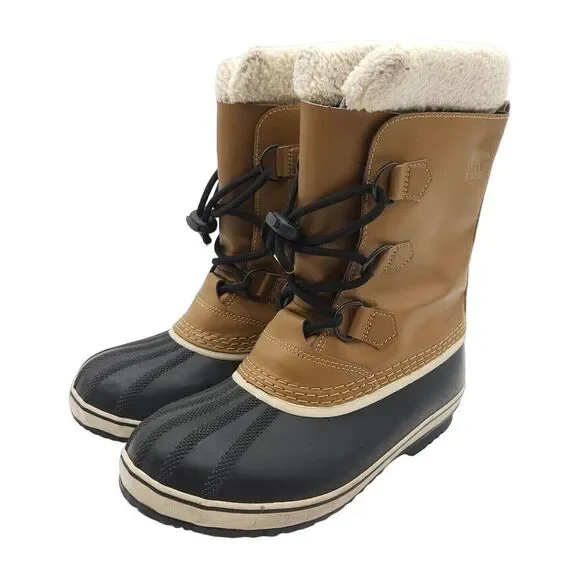 Sorel Caribou (Womens Size 5) Brown Waterproof‎ Snow Boots Lace Up Warm Winter