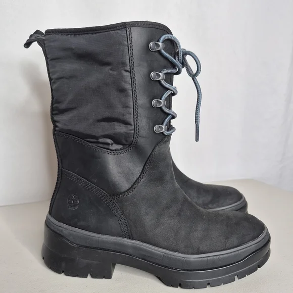 Timberland Malynn Waterproof Leather & Nylon Insulated Boots - Size 8.5