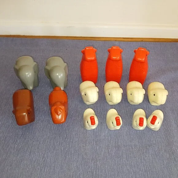 Vintage Little Tikes Animals: pig, Elephant, Cow, Horse, Giraffe, Chicken, Lamb