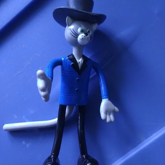 Bendable blue mouse figurine 2002 used
