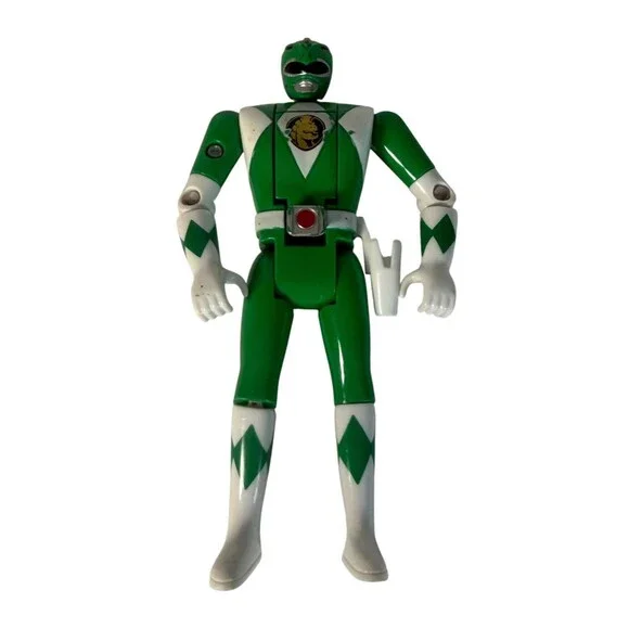 Bandai Power Rangers Green Ranger 5in Action Figure Green/White Holster