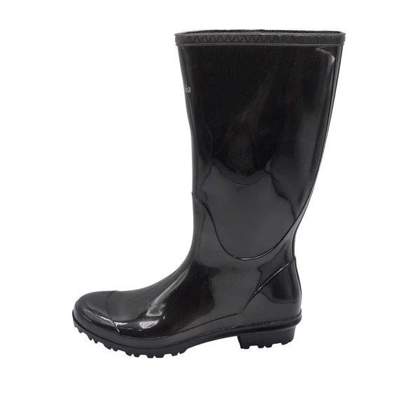 Columbia Boots Womens Size 8 Black Rubber Rain Omni-Heat Waterproof BL2607-010