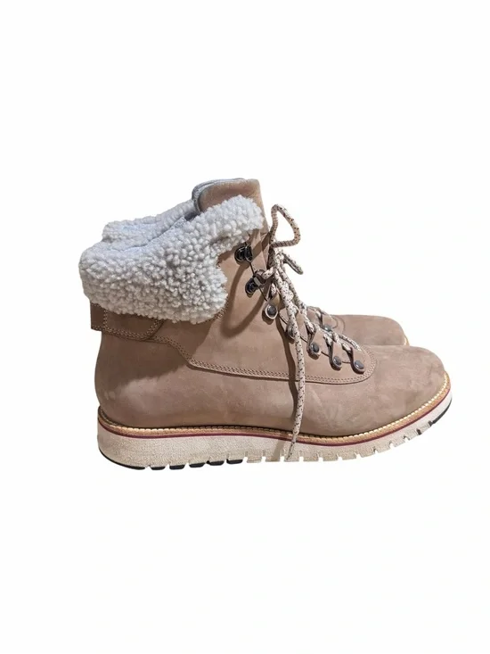 Cole Haan Zerogrand Explore Hiking Boots Sherpa Taupe Waterproof Leather 11