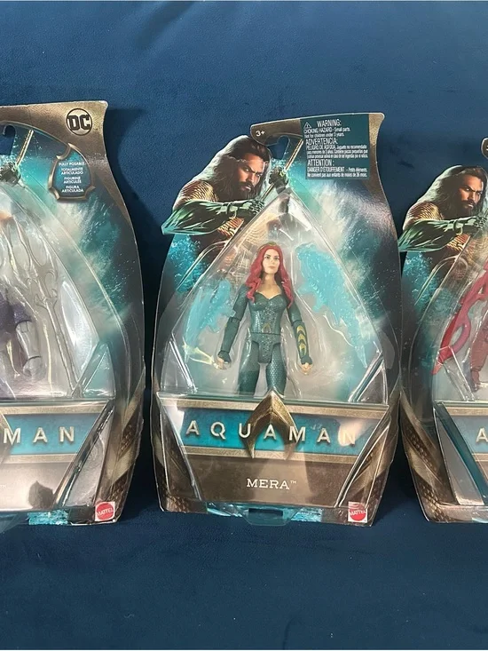 Orm , Mera & General Murk 6-Inch Action Figures, Mattel, 2018 Lot Of 3