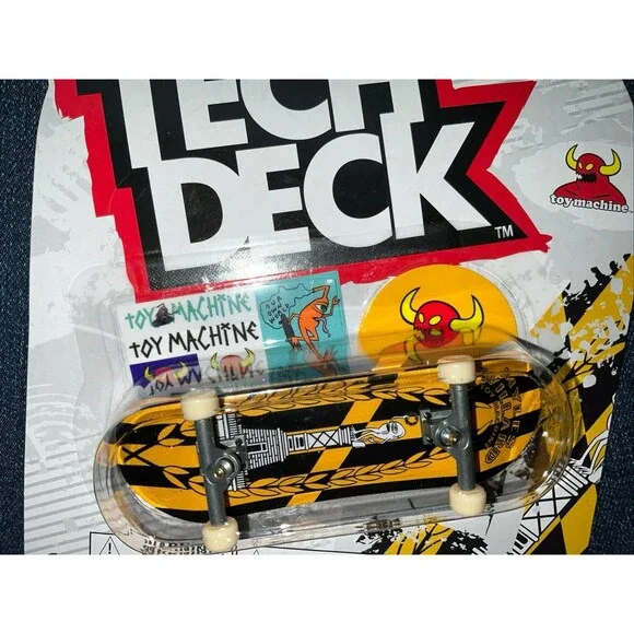 Tech Deck * Series 3 * Toy Machine * Yellow And Black *  Brand New * Sealed