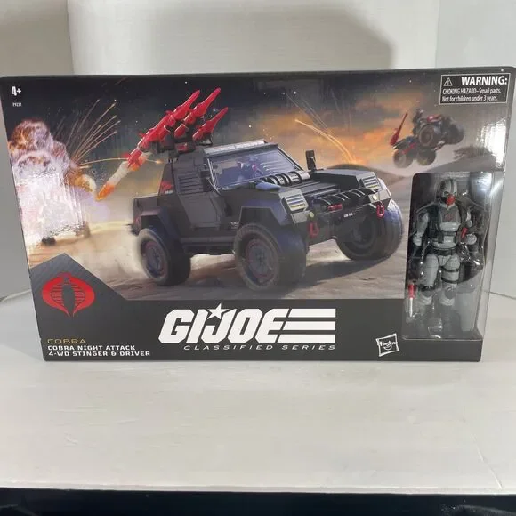 GI Joe Classified Series COBRA NIGHT ATTACK 4-WD STINGER & DRIVER Sealed Box