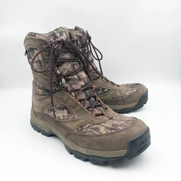 DANNER High Ground 8in Mossy Oak Break Up Country Camo Boots Womens 7