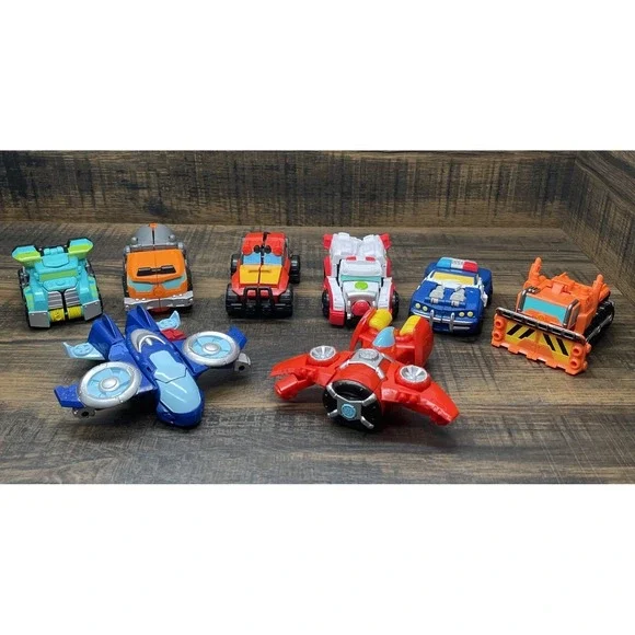 Hasbro Tomy Playskool Transformers Rescue Bots Lot of 8 Hero Toys