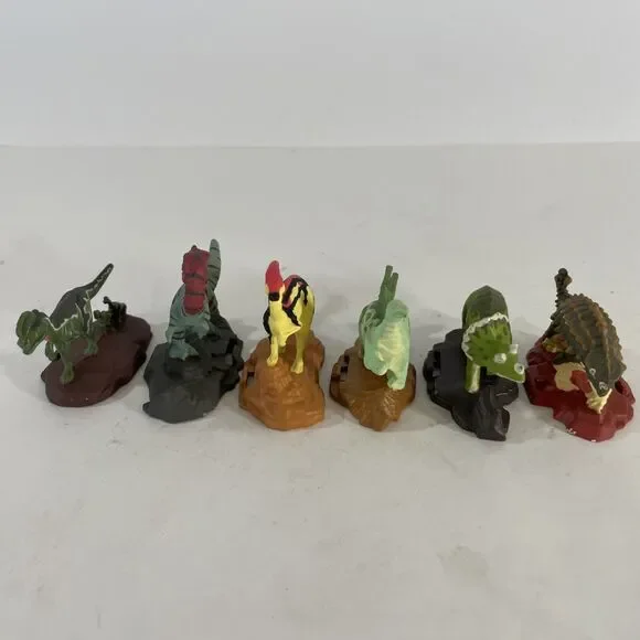 Jurassic Park Lot Of 6 Die-Cast Metal Dinosaurs 1993 Kenner Vintage Toys 90s