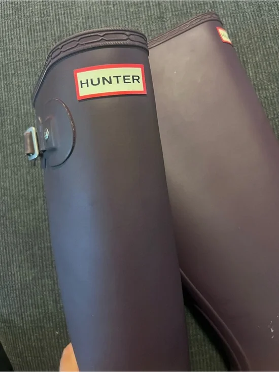 Hunter Tall Rain Boots in Deep Purple