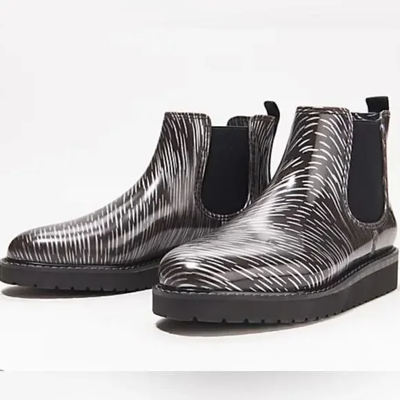 Cougar Printed‎ Waterproof Rubber Rain Boots Kensington Size 6 New