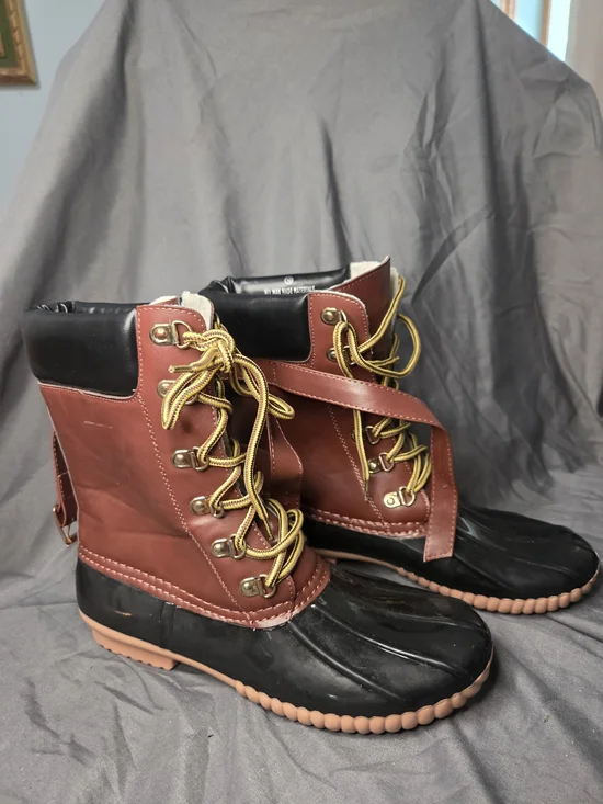 Liliana Brown and Black Waterproof Winter Boots