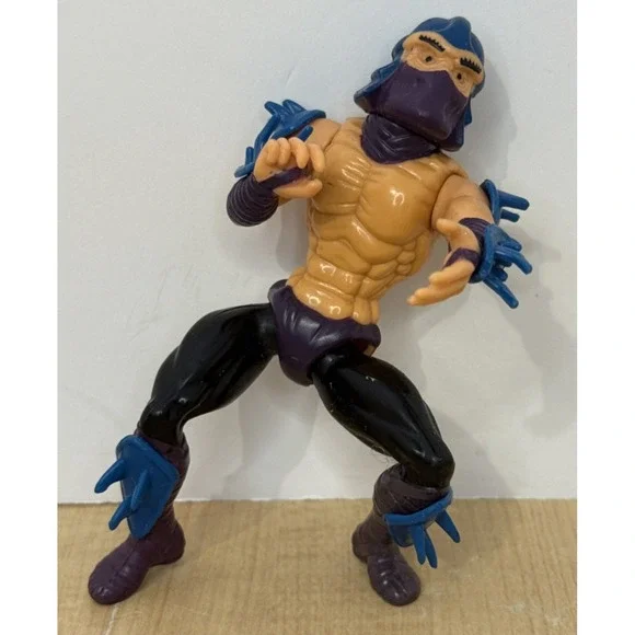 1988 Playmates TMNT Foot Soldier Figure Mirage Studios Vintage Purple Ninja Vtg