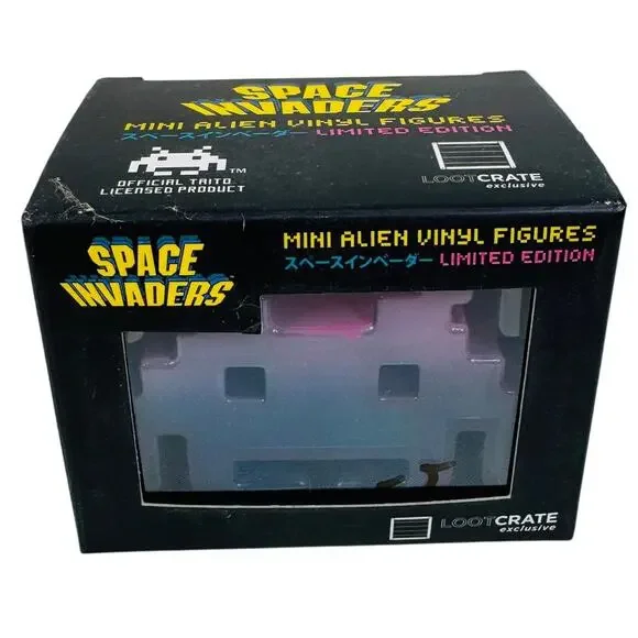 Loot Crate Space Invaders Mini Alien‎ Vinyl Figure Purple Blue Limited Edition