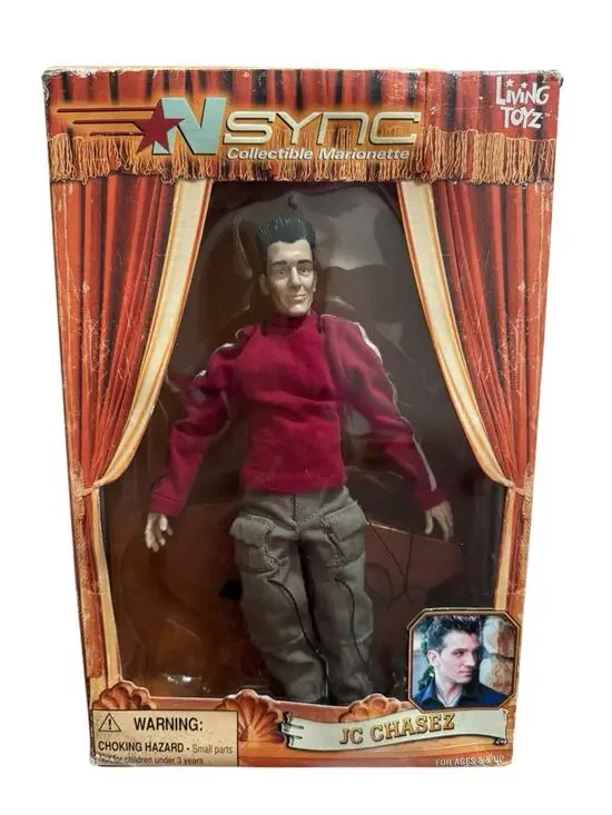 NSYNC JC Chasez Doll Collectible Marionette Action Figure 2000 Vintage