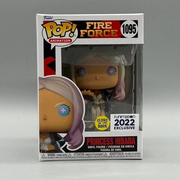 Funko Pop! #1095 Princess Hibana Glows Fire Force Exclusive w/ Protector Vaulted