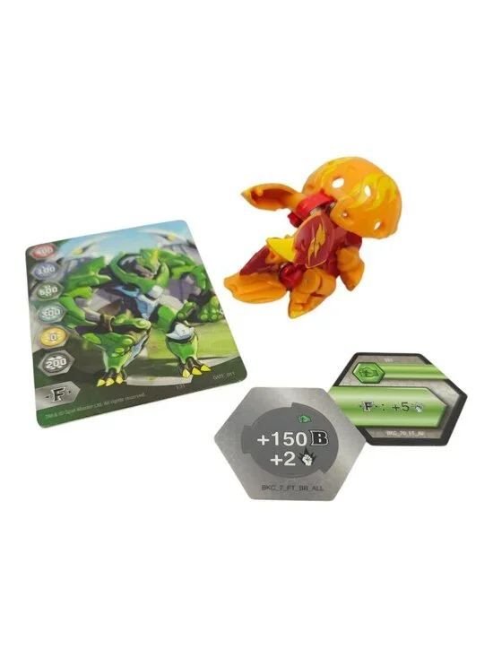 Bakugan Evolutions Platinum Colossus Pyrus Red Figure Card BakuCores Spin Master