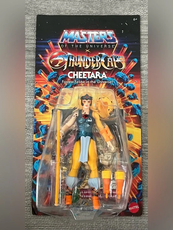 Mattel Masters of the Universe x ThunderCats Cheetara Figure Staff Comic Boxed