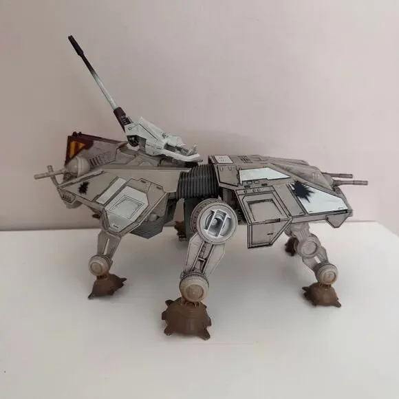 STAR WARS Micro Galaxy Squadron AT-TE Plastic Toy Jazwares - AS IS