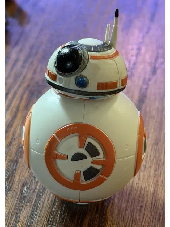 Star Wars BB-8 Droid Toy Figure Orange White Rolling Robot Disney Hasbro 2.25”